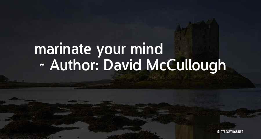 David McCullough Quotes: Marinate Your Mind