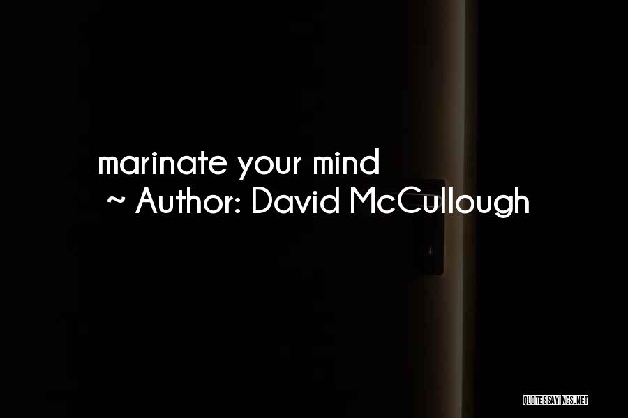 David McCullough Quotes: Marinate Your Mind
