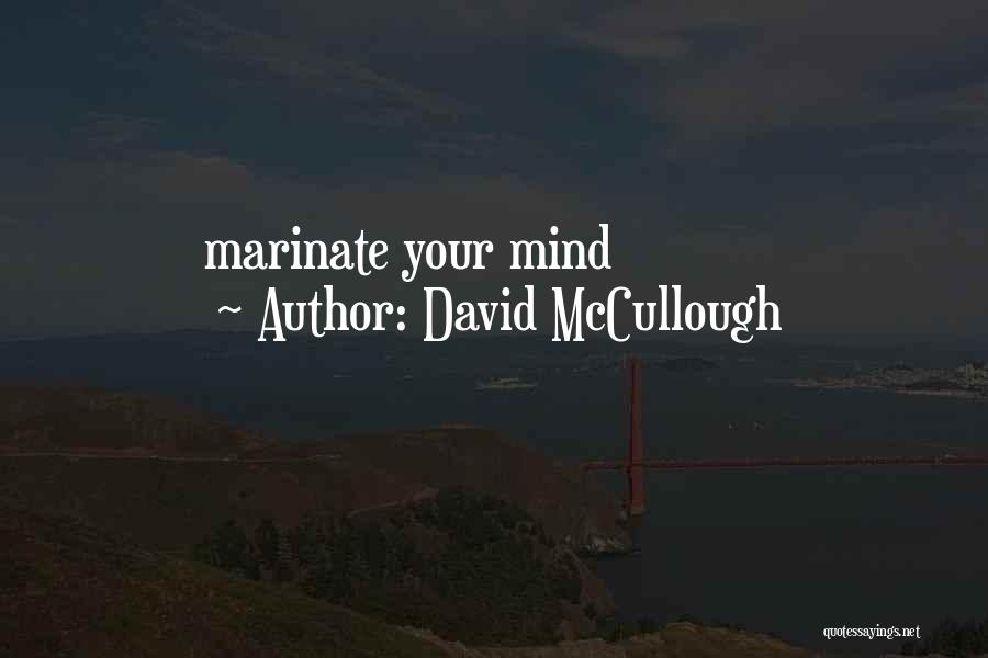David McCullough Quotes: Marinate Your Mind