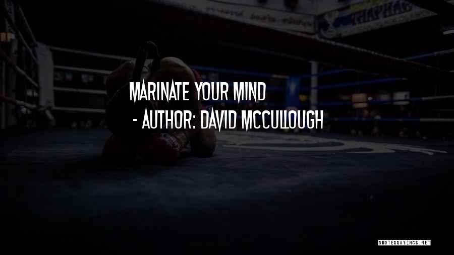 David McCullough Quotes: Marinate Your Mind