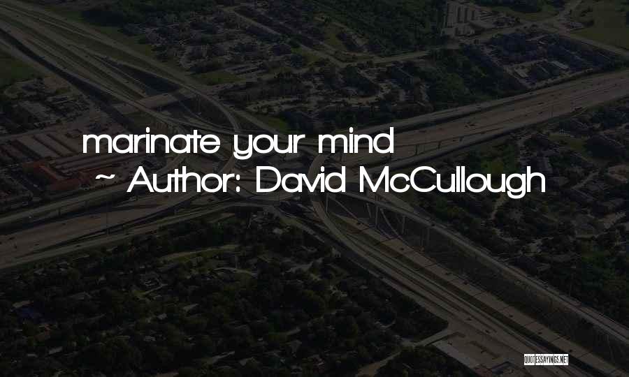 David McCullough Quotes: Marinate Your Mind