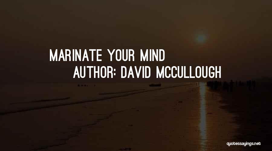 David McCullough Quotes: Marinate Your Mind
