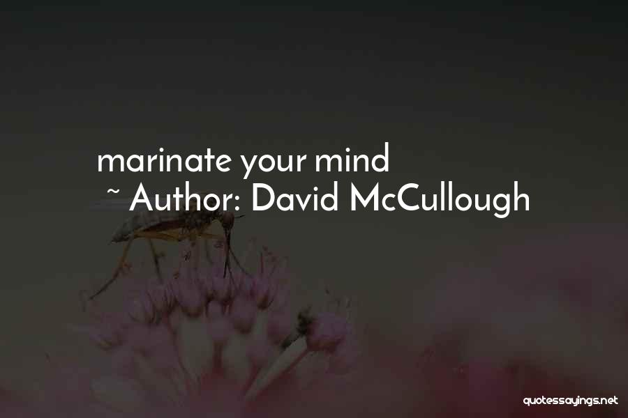 David McCullough Quotes: Marinate Your Mind