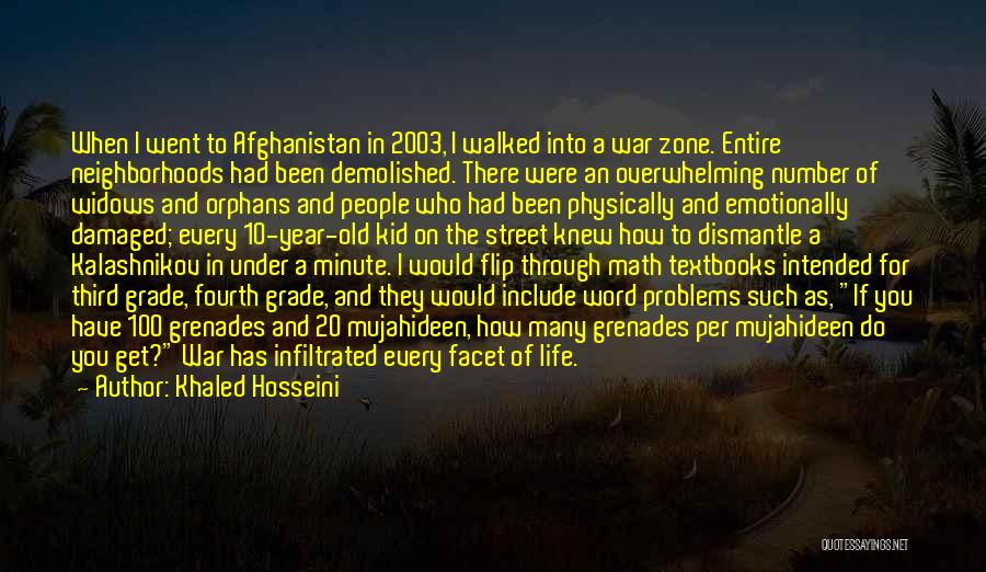 Khaled Hosseini Quotes: When I Went To Afghanistan In 2003, I Walked Into A War Zone. Entire Neighborhoods Had Been Demolished. There Were