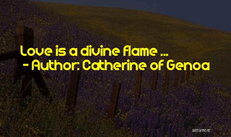 Catherine Of Genoa Quotes: Love Is A Divine Flame ...