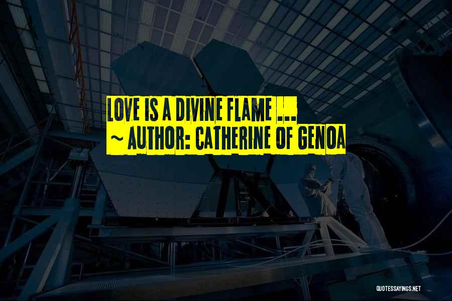 Catherine Of Genoa Quotes: Love Is A Divine Flame ...