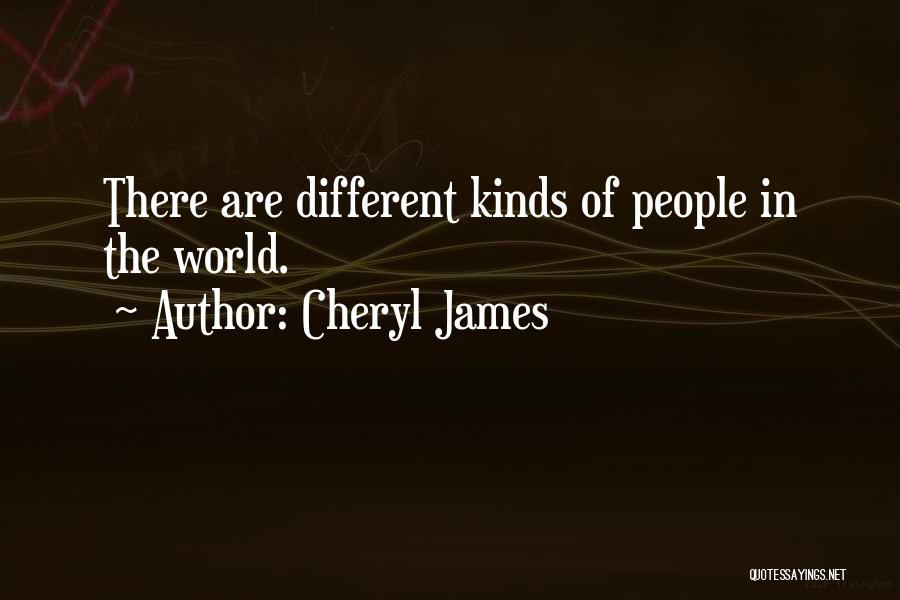 Cheryl James Quotes: There Are Different Kinds Of People In The World.