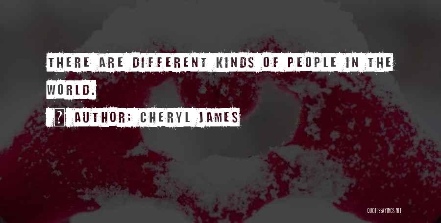 Cheryl James Quotes: There Are Different Kinds Of People In The World.