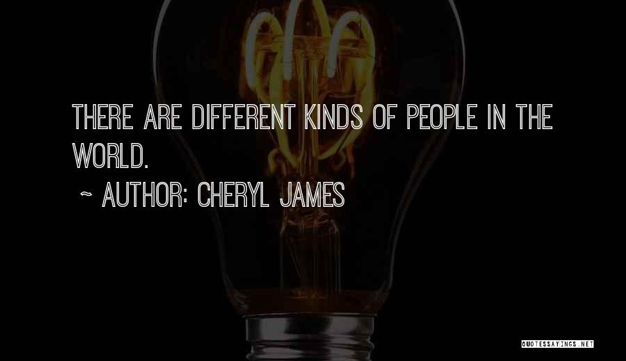 Cheryl James Quotes: There Are Different Kinds Of People In The World.