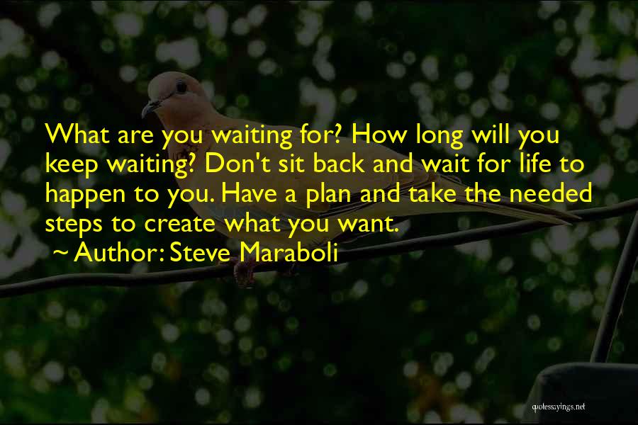 Steve Maraboli Quotes: What Are You Waiting For? How Long Will You Keep Waiting? Don't Sit Back And Wait For Life To Happen