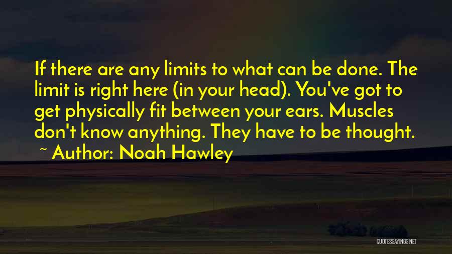 Noah Hawley Quotes: If There Are Any Limits To What Can Be Done. The Limit Is Right Here (in Your Head). You've Got