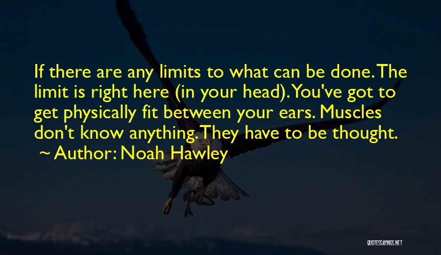 Noah Hawley Quotes: If There Are Any Limits To What Can Be Done. The Limit Is Right Here (in Your Head). You've Got