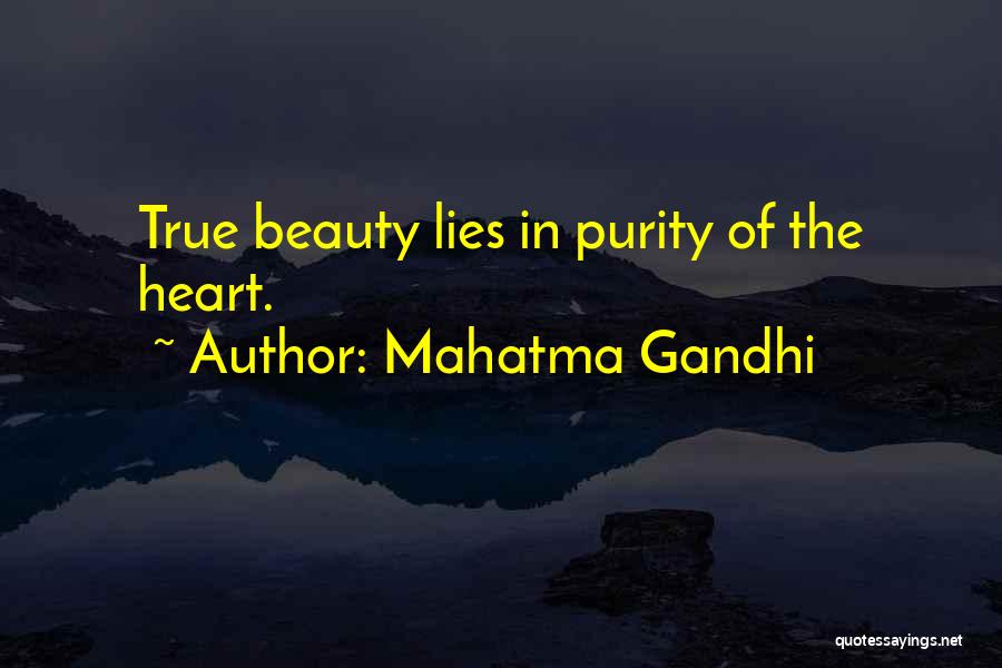 Mahatma Gandhi Quotes: True Beauty Lies In Purity Of The Heart.