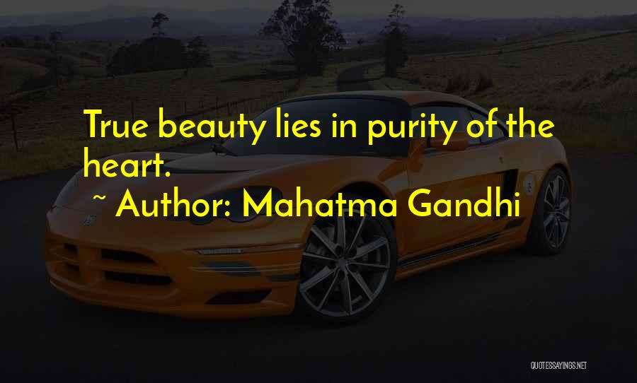 Mahatma Gandhi Quotes: True Beauty Lies In Purity Of The Heart.