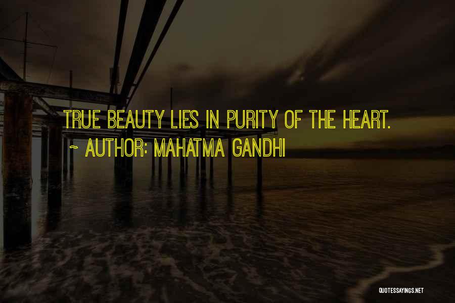 Mahatma Gandhi Quotes: True Beauty Lies In Purity Of The Heart.