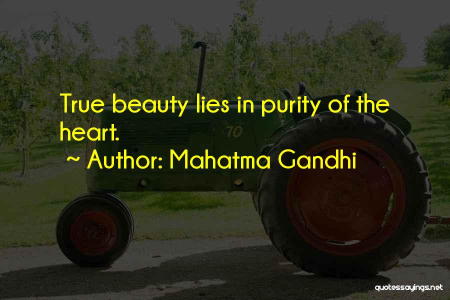 Mahatma Gandhi Quotes: True Beauty Lies In Purity Of The Heart.