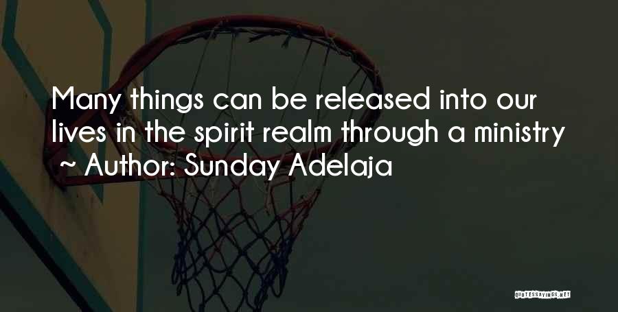 Sunday Adelaja Quotes: Many Things Can Be Released Into Our Lives In The Spirit Realm Through A Ministry