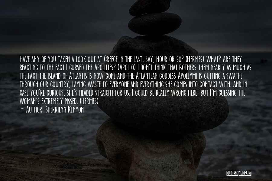 Sherrilyn Kenyon Quotes: Have Any Of You Taken A Look Out At Greece In The Last, Say, Hour Or So? (hermes) What? Are