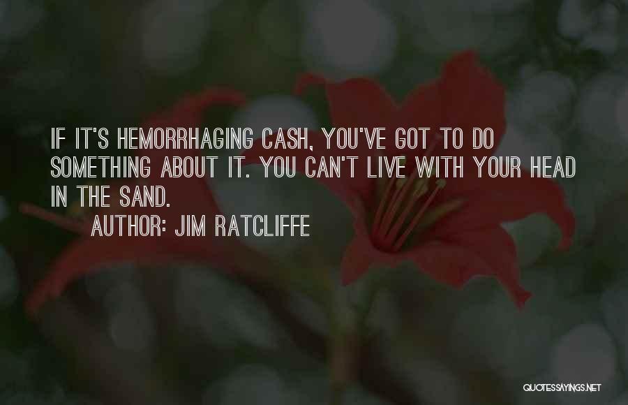 Jim Ratcliffe Quotes: If It's Hemorrhaging Cash, You've Got To Do Something About It. You Can't Live With Your Head In The Sand.