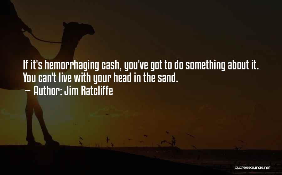 Jim Ratcliffe Quotes: If It's Hemorrhaging Cash, You've Got To Do Something About It. You Can't Live With Your Head In The Sand.