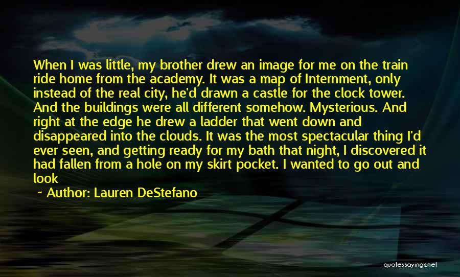 Lauren DeStefano Quotes: When I Was Little, My Brother Drew An Image For Me On The Train Ride Home From The Academy. It