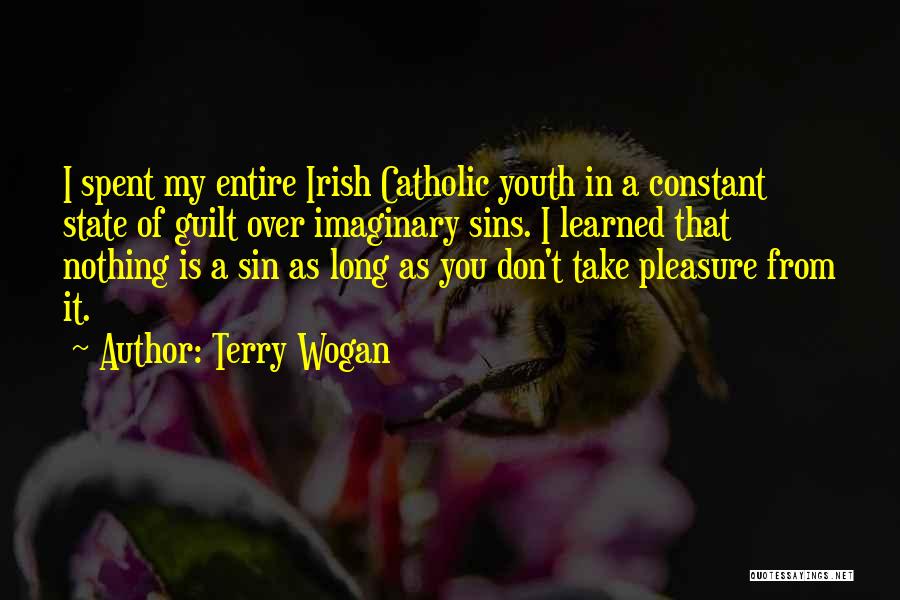 Terry Wogan Quotes: I Spent My Entire Irish Catholic Youth In A Constant State Of Guilt Over Imaginary Sins. I Learned That Nothing