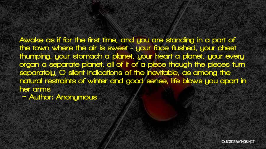 Anonymous Quotes: Awake As If For The First Time, And You Are Standing In A Part Of The Town Where The Air