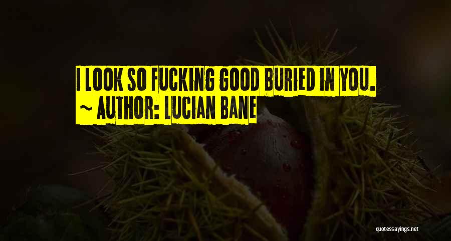 Lucian Bane Quotes: I Look So Fucking Good Buried In You.