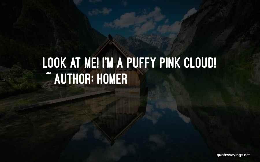 Homer Quotes: Look At Me! I'm A Puffy Pink Cloud!