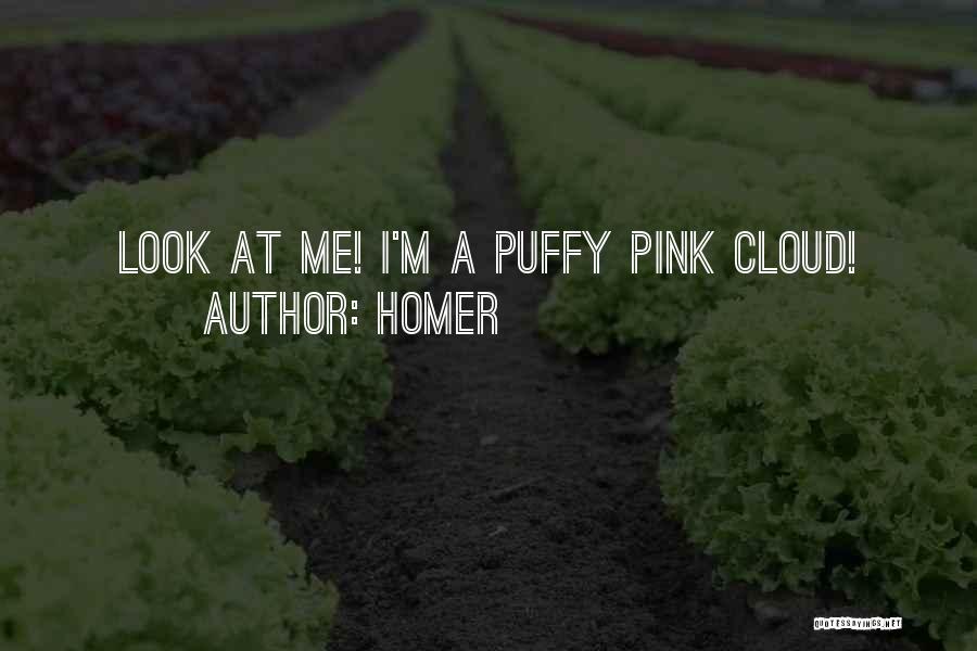 Homer Quotes: Look At Me! I'm A Puffy Pink Cloud!