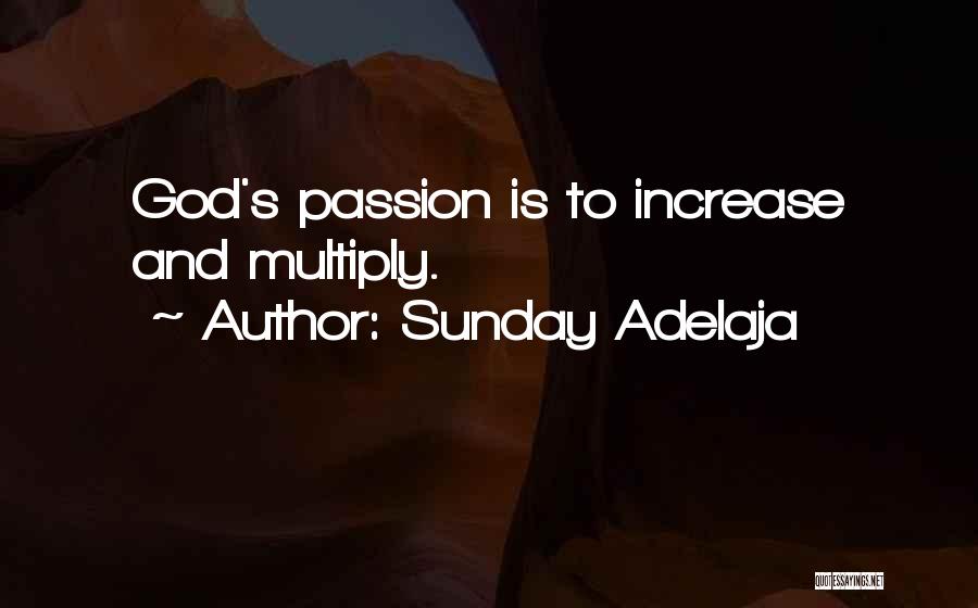 Sunday Adelaja Quotes: God's Passion Is To Increase And Multiply.