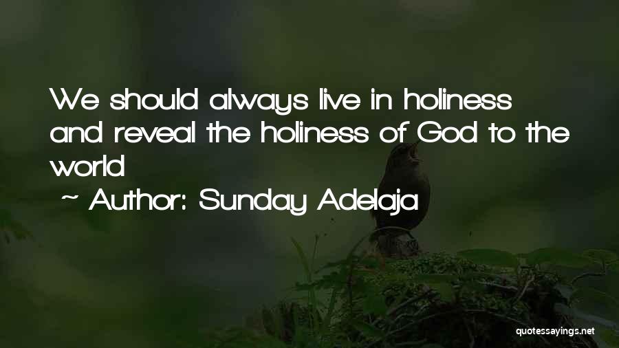 Sunday Adelaja Quotes: We Should Always Live In Holiness And Reveal The Holiness Of God To The World