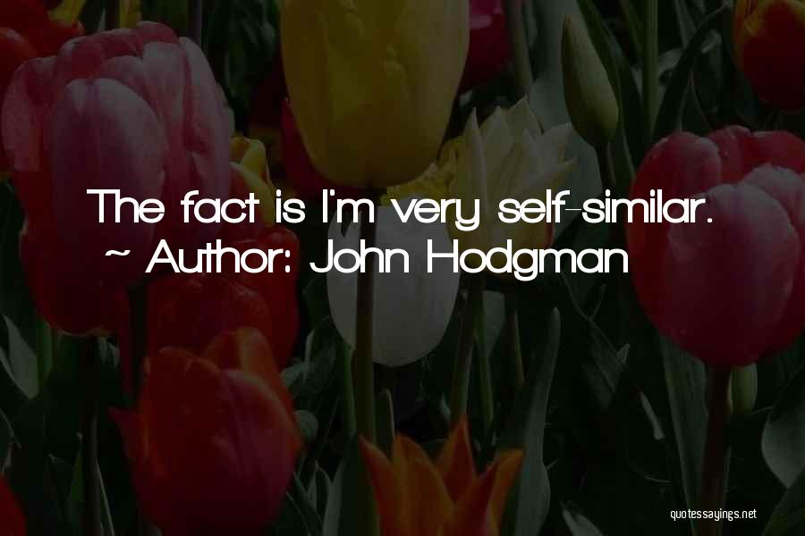 John Hodgman Quotes: The Fact Is I'm Very Self-similar.