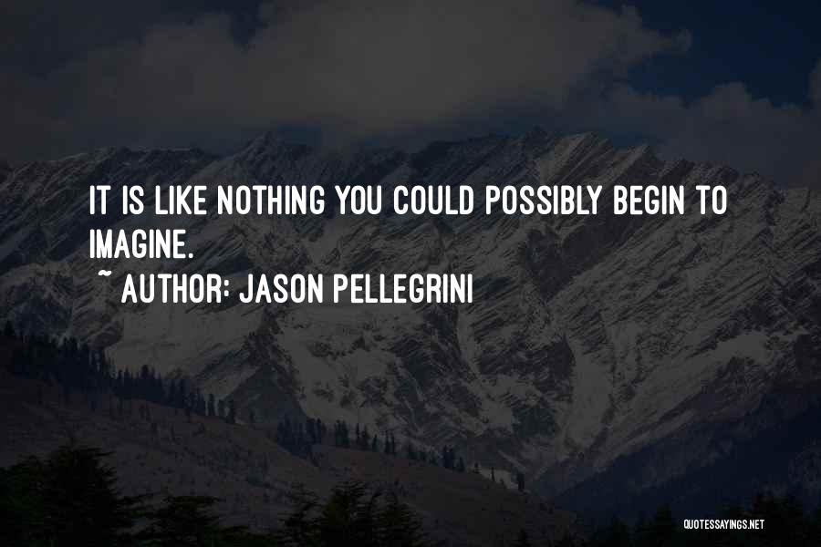 Jason Pellegrini Quotes: It Is Like Nothing You Could Possibly Begin To Imagine.