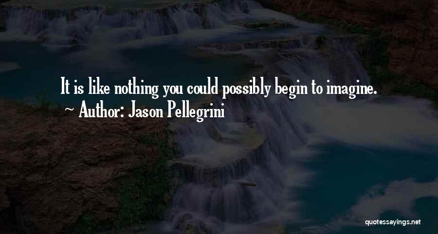 Jason Pellegrini Quotes: It Is Like Nothing You Could Possibly Begin To Imagine.