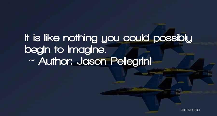 Jason Pellegrini Quotes: It Is Like Nothing You Could Possibly Begin To Imagine.