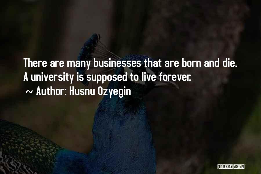Husnu Ozyegin Quotes: There Are Many Businesses That Are Born And Die. A University Is Supposed To Live Forever.