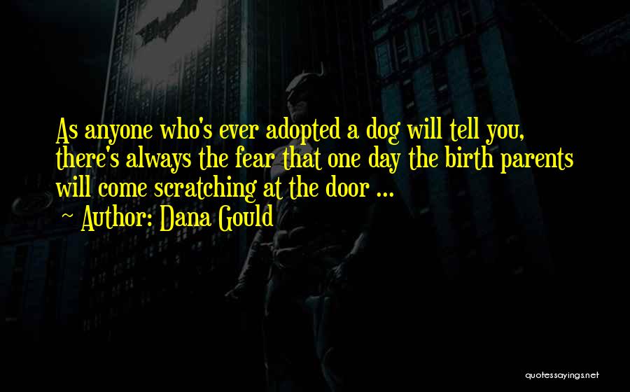 Dana Gould Quotes: As Anyone Who's Ever Adopted A Dog Will Tell You, There's Always The Fear That One Day The Birth Parents
