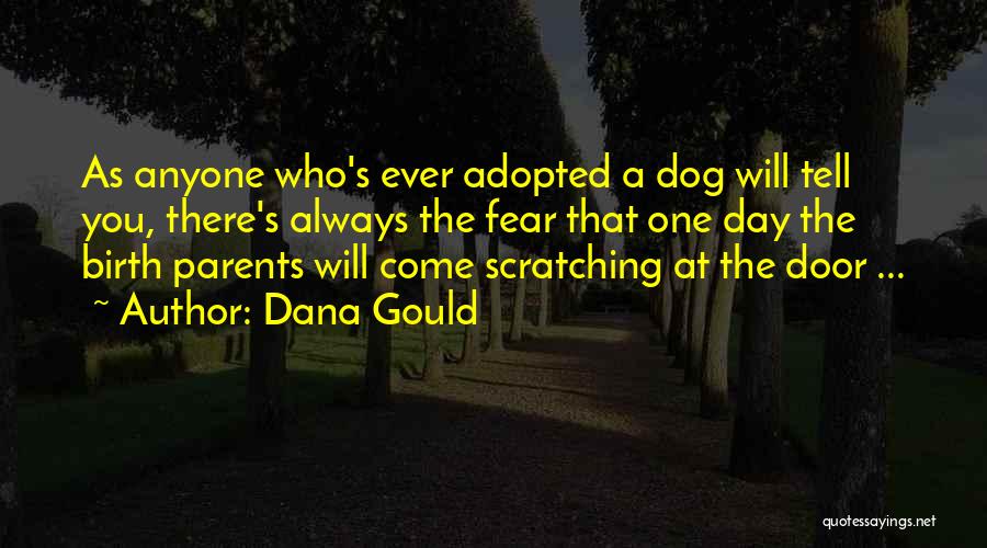 Dana Gould Quotes: As Anyone Who's Ever Adopted A Dog Will Tell You, There's Always The Fear That One Day The Birth Parents