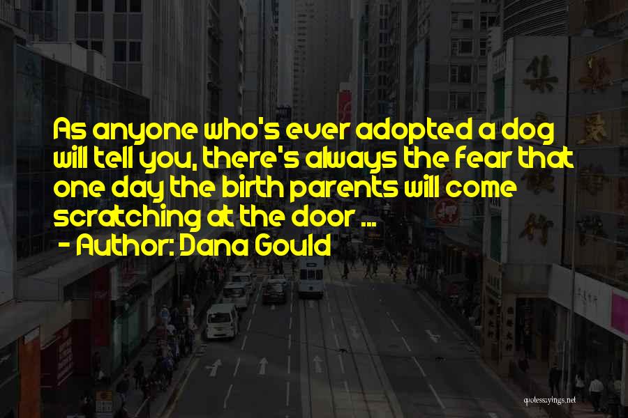 Dana Gould Quotes: As Anyone Who's Ever Adopted A Dog Will Tell You, There's Always The Fear That One Day The Birth Parents