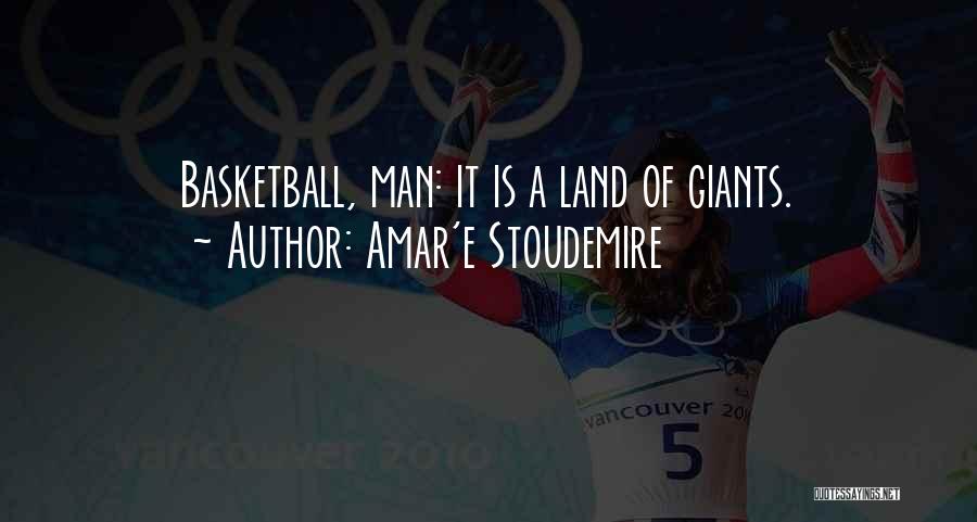 Amar'e Stoudemire Quotes: Basketball, Man: It Is A Land Of Giants.