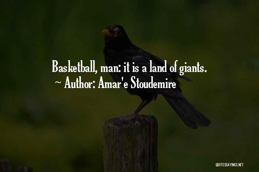 Amar'e Stoudemire Quotes: Basketball, Man: It Is A Land Of Giants.