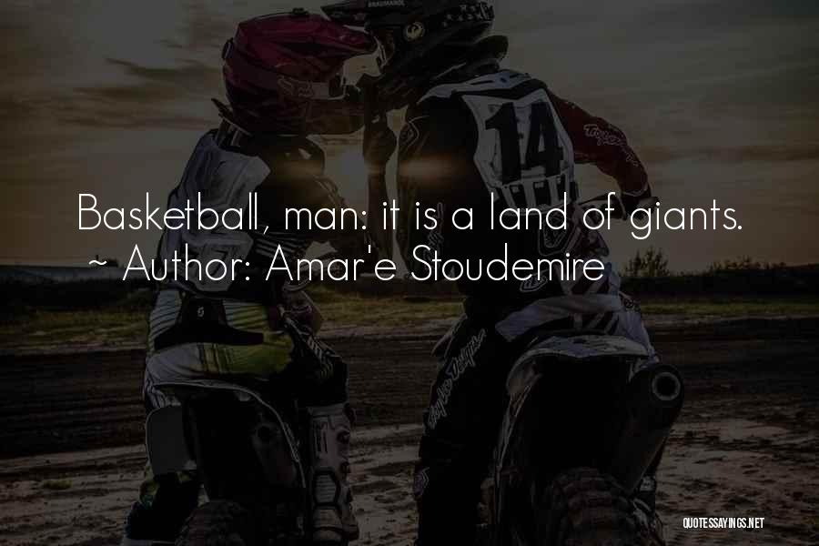 Amar'e Stoudemire Quotes: Basketball, Man: It Is A Land Of Giants.