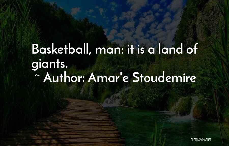 Amar'e Stoudemire Quotes: Basketball, Man: It Is A Land Of Giants.
