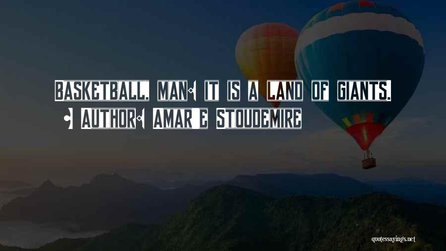 Amar'e Stoudemire Quotes: Basketball, Man: It Is A Land Of Giants.