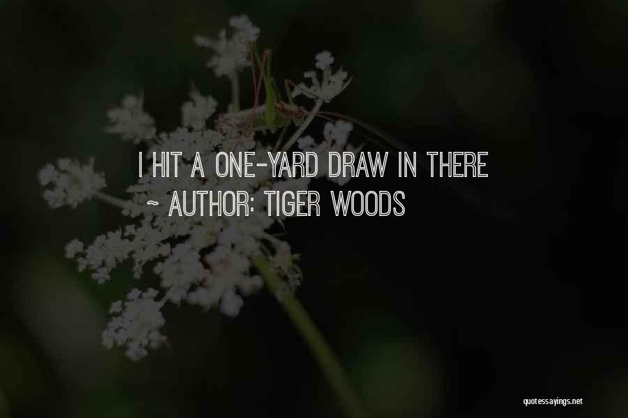 Tiger Woods Quotes: I Hit A One-yard Draw In There