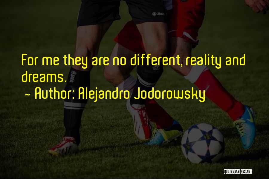 Alejandro Jodorowsky Quotes: For Me They Are No Different, Reality And Dreams.