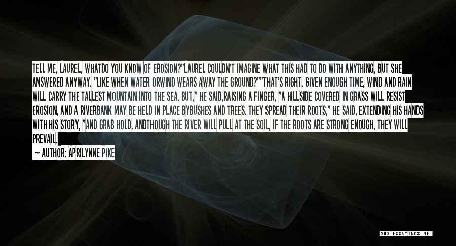 Aprilynne Pike Quotes: Tell Me, Laurel, Whatdo You Know Of Erosion?laurel Couldn't Imagine What This Had To Do With Anything, But She Answered