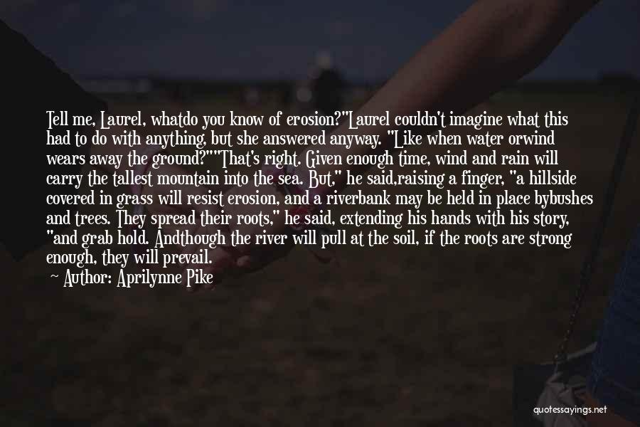 Aprilynne Pike Quotes: Tell Me, Laurel, Whatdo You Know Of Erosion?laurel Couldn't Imagine What This Had To Do With Anything, But She Answered