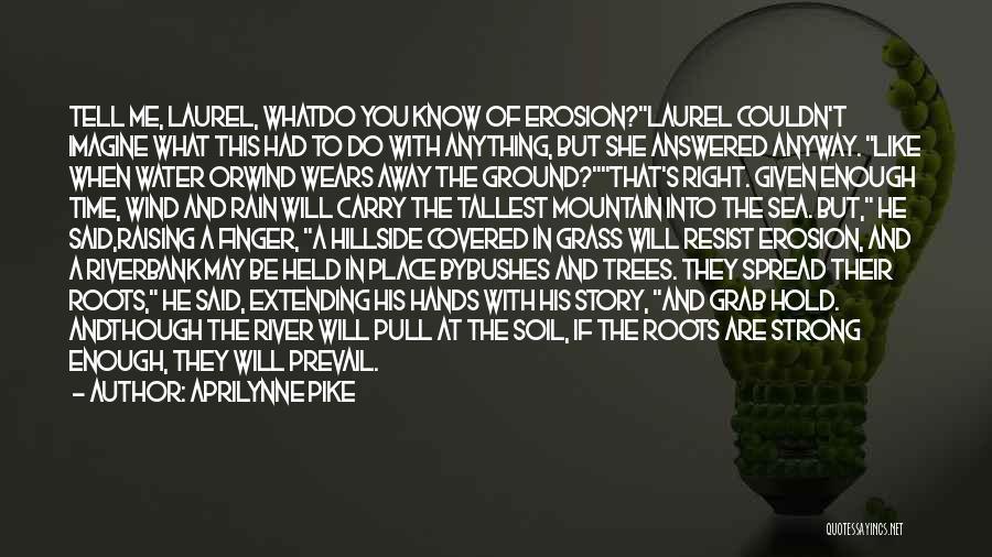 Aprilynne Pike Quotes: Tell Me, Laurel, Whatdo You Know Of Erosion?laurel Couldn't Imagine What This Had To Do With Anything, But She Answered